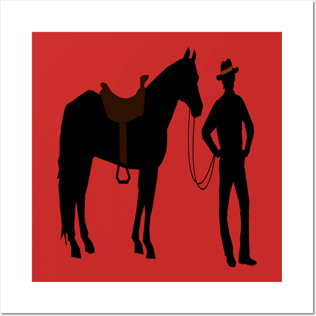 Horse Lover Cowboy Wall Art by CreativeDesignStore